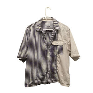 Urban Outfitters Womens Button Down Top Size Medium Striped Colorblock Casual